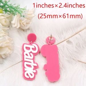 Pink Barbie Earrings